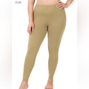 NWT! PLUS PREMIUM MICROFIBER FULL LENGTH
LEGGINGS Khaki